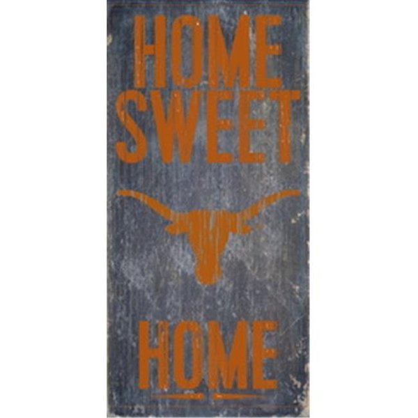 Fan Creations Texas Longhorns Wood Sign - Home Sweet Home 6"x12" 7846004823